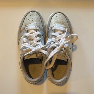 Nike Kids Cream and White Sneakers